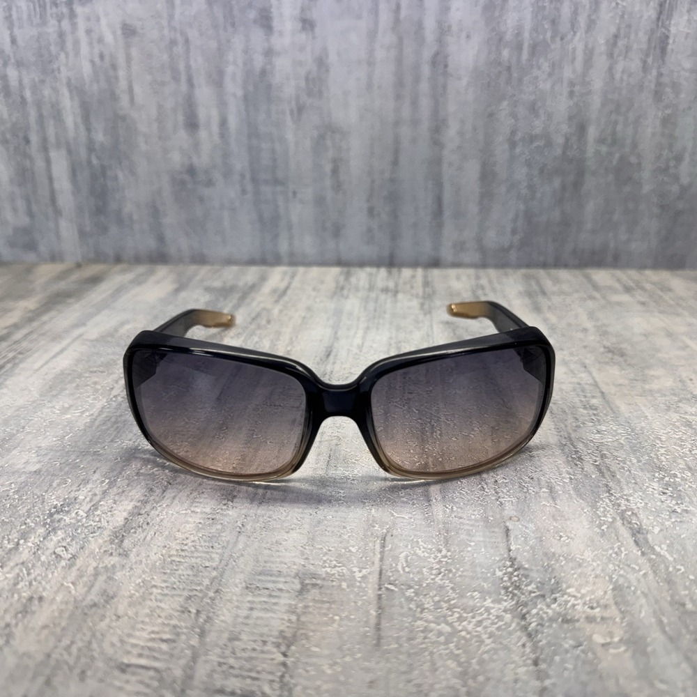 Rare SPY+ Spy Optic ZOE Sunglasses Rectangular Gloss Black Frames ROSE lenses